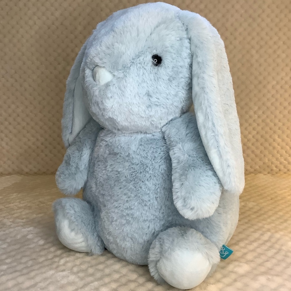 Manhattan Toy Bumper Blue Plush Bunny Rabbit Stuffed Animal Toy